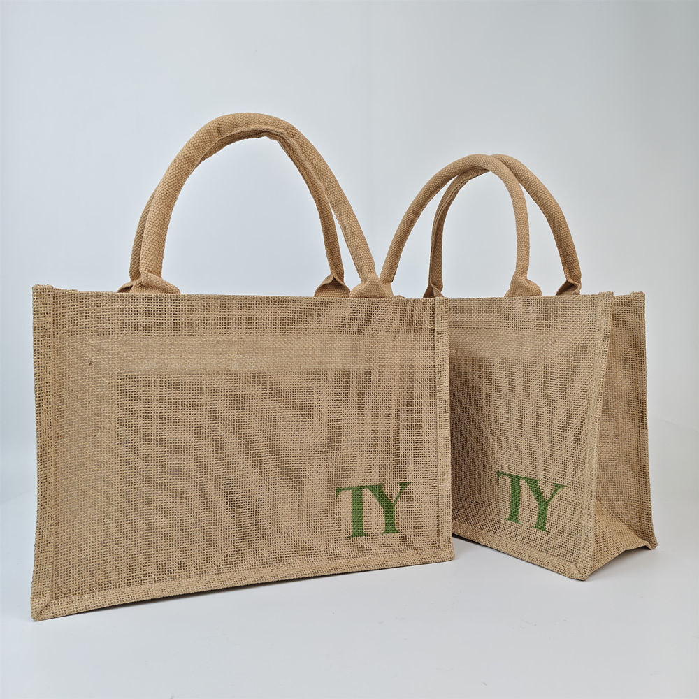 Natural jute shopping and gift bags