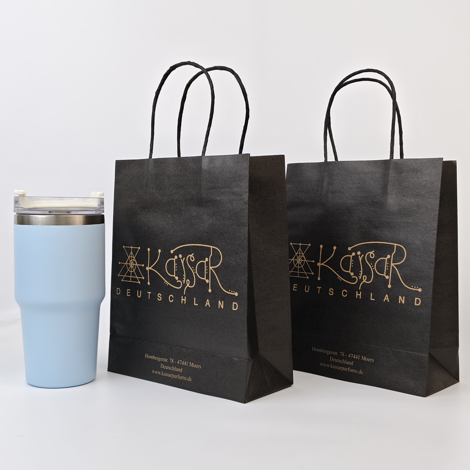 Black Kraft Paper Bag view 4