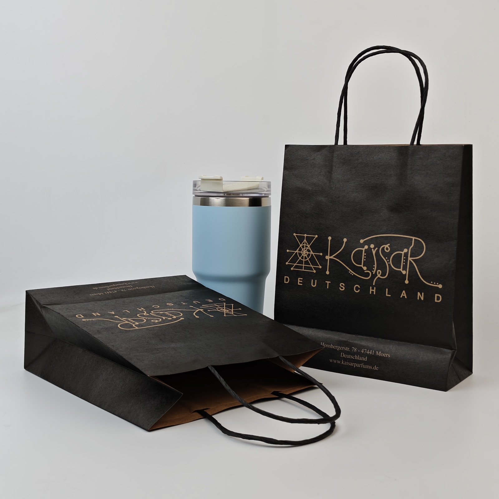 Black Kraft Paper Bag view 6