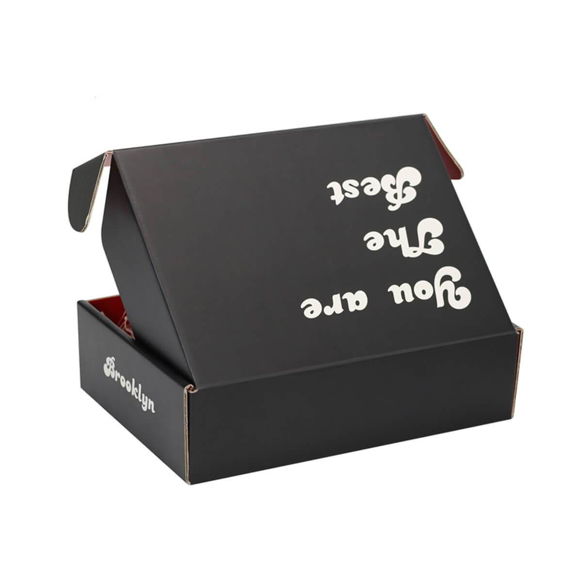 Black Printed Custom Mailer Box