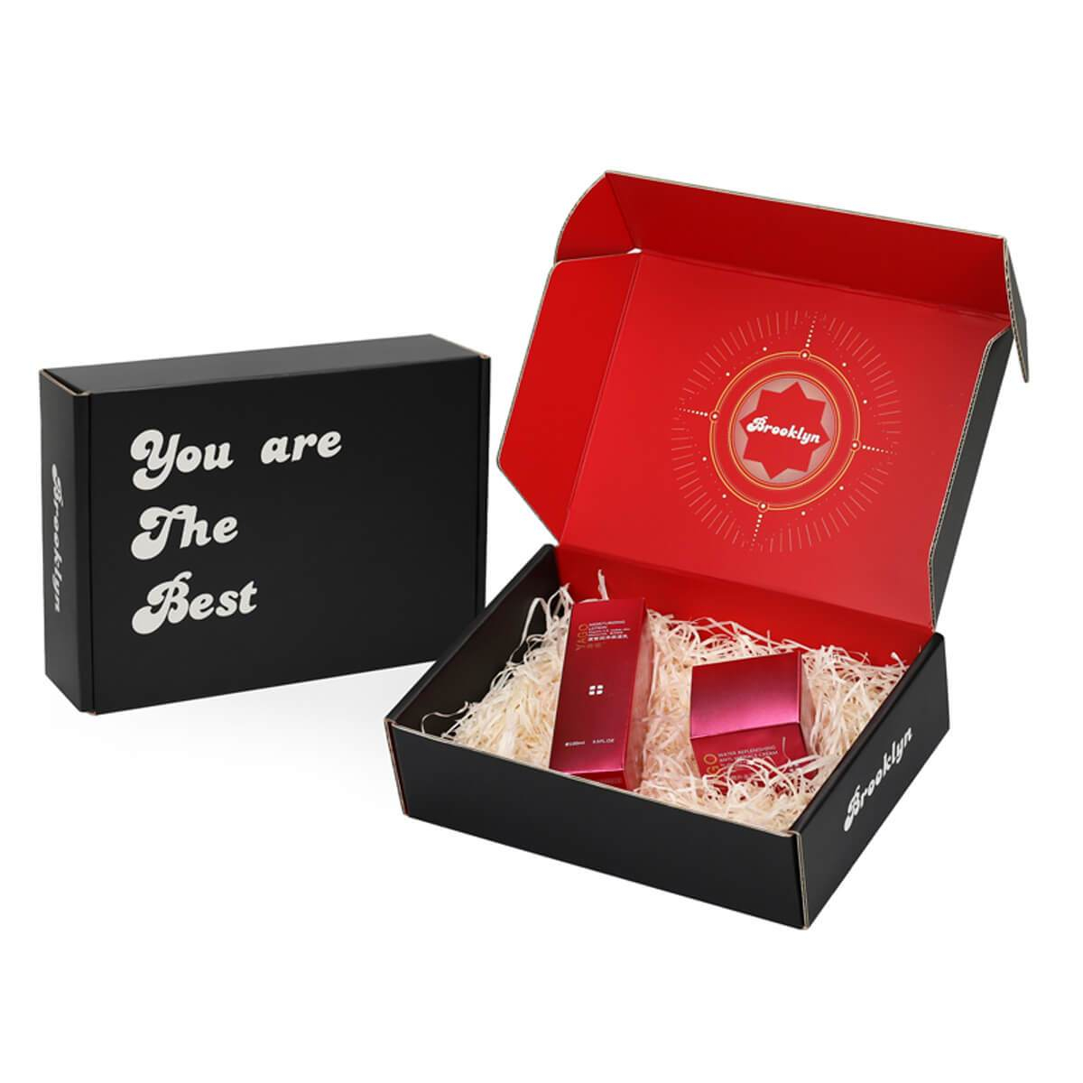 Black Printed Custom Mailer Box view 2