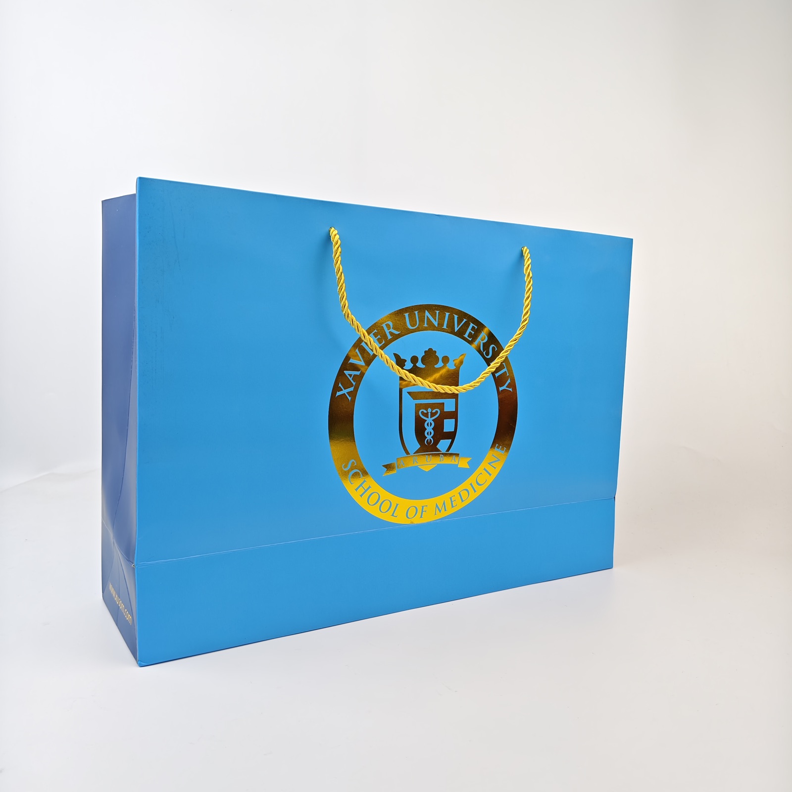 Blue Hot Foil Paper Bag