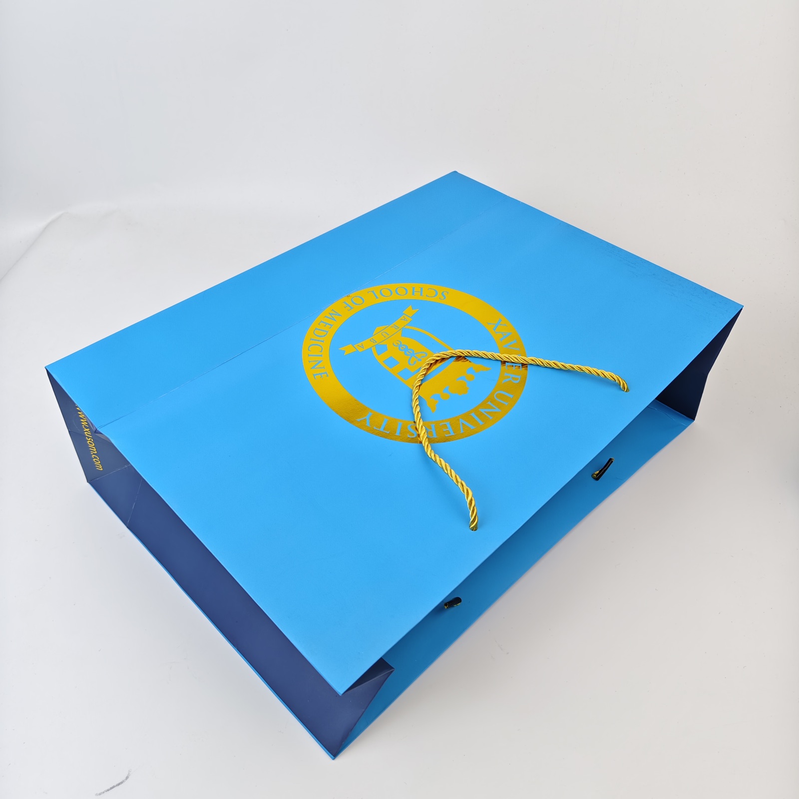 Blue Hot Foil Paper Bag view 4