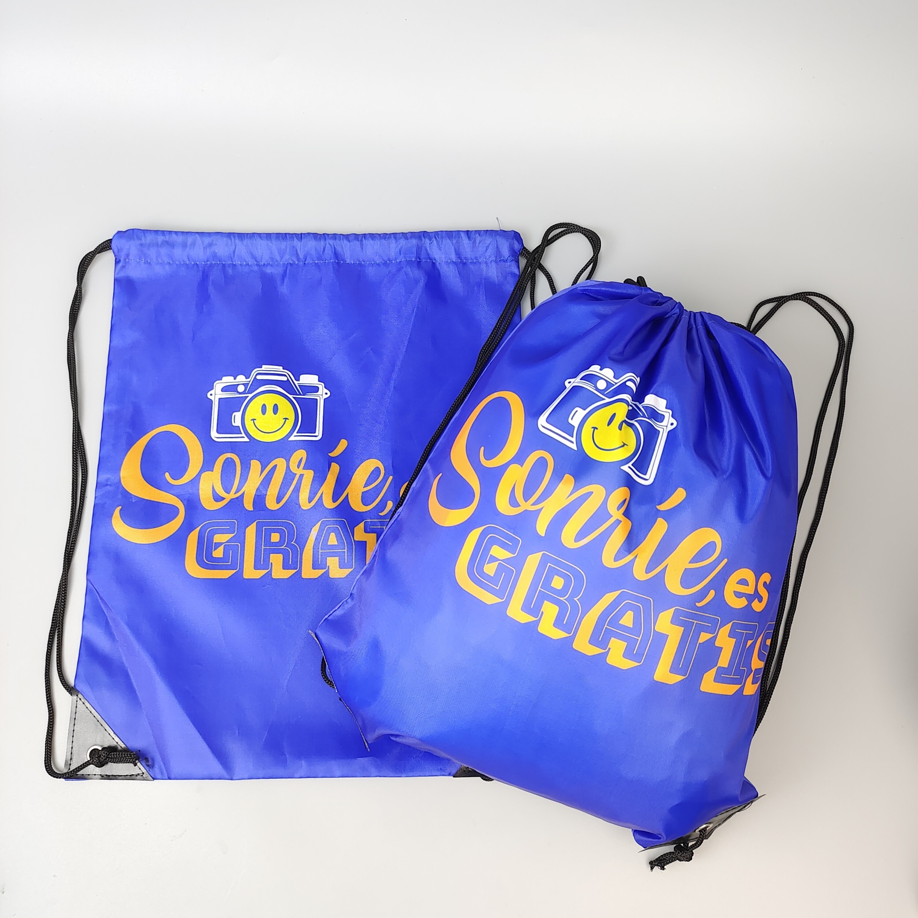Blue Sublimation Polyester Backpack
