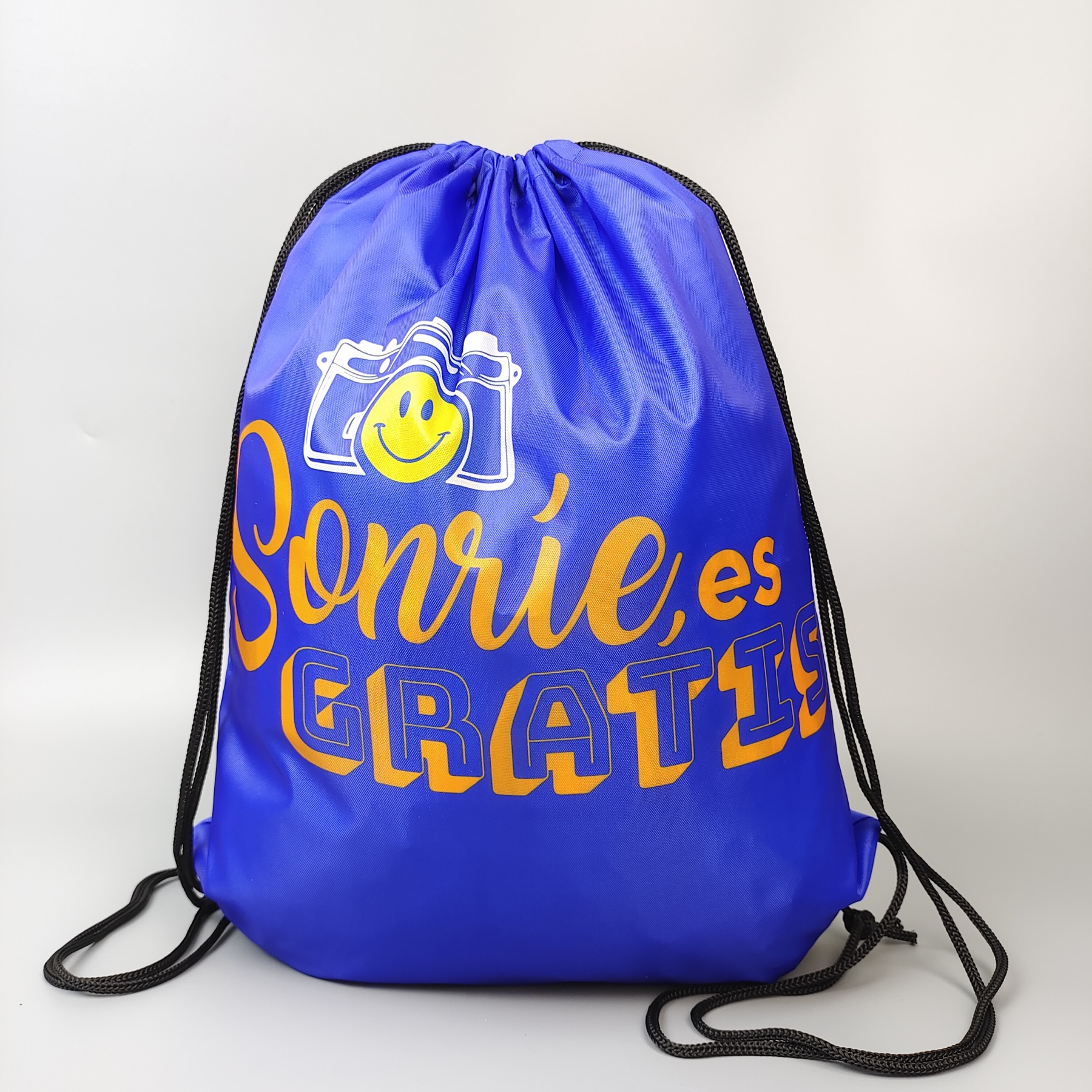 Blue Sublimation Polyester Backpack view 6