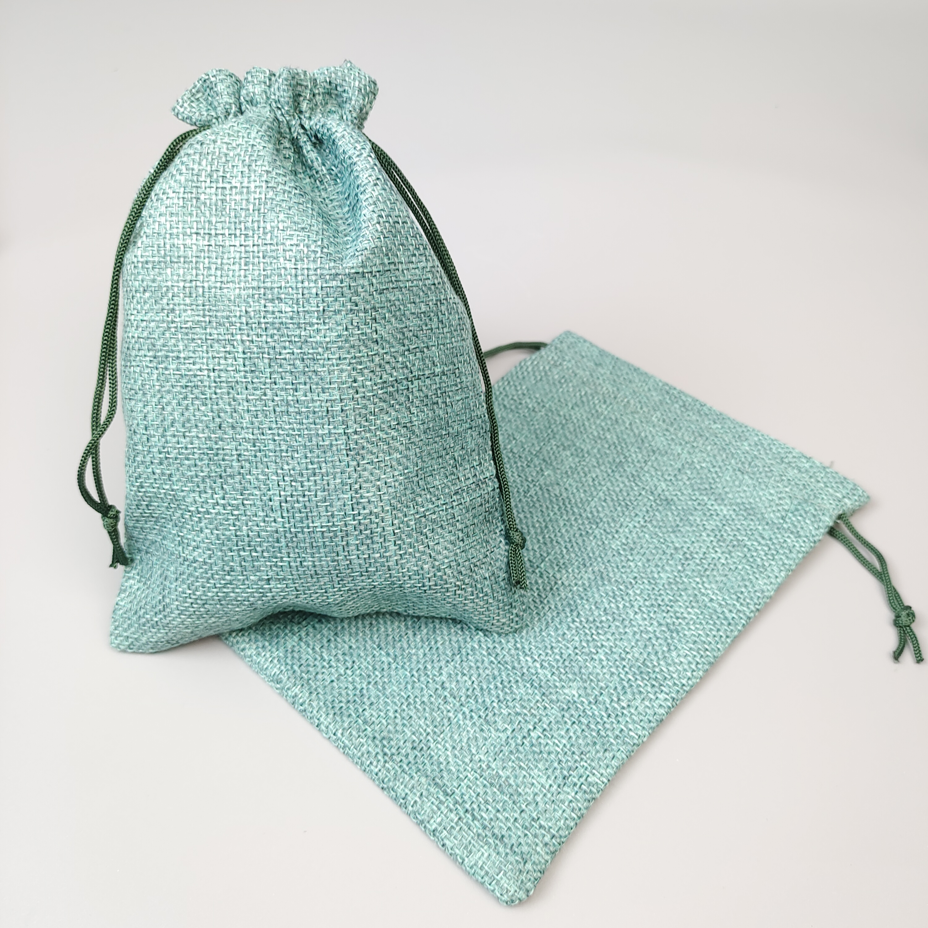 custom logo printed cotton drawstring pouch