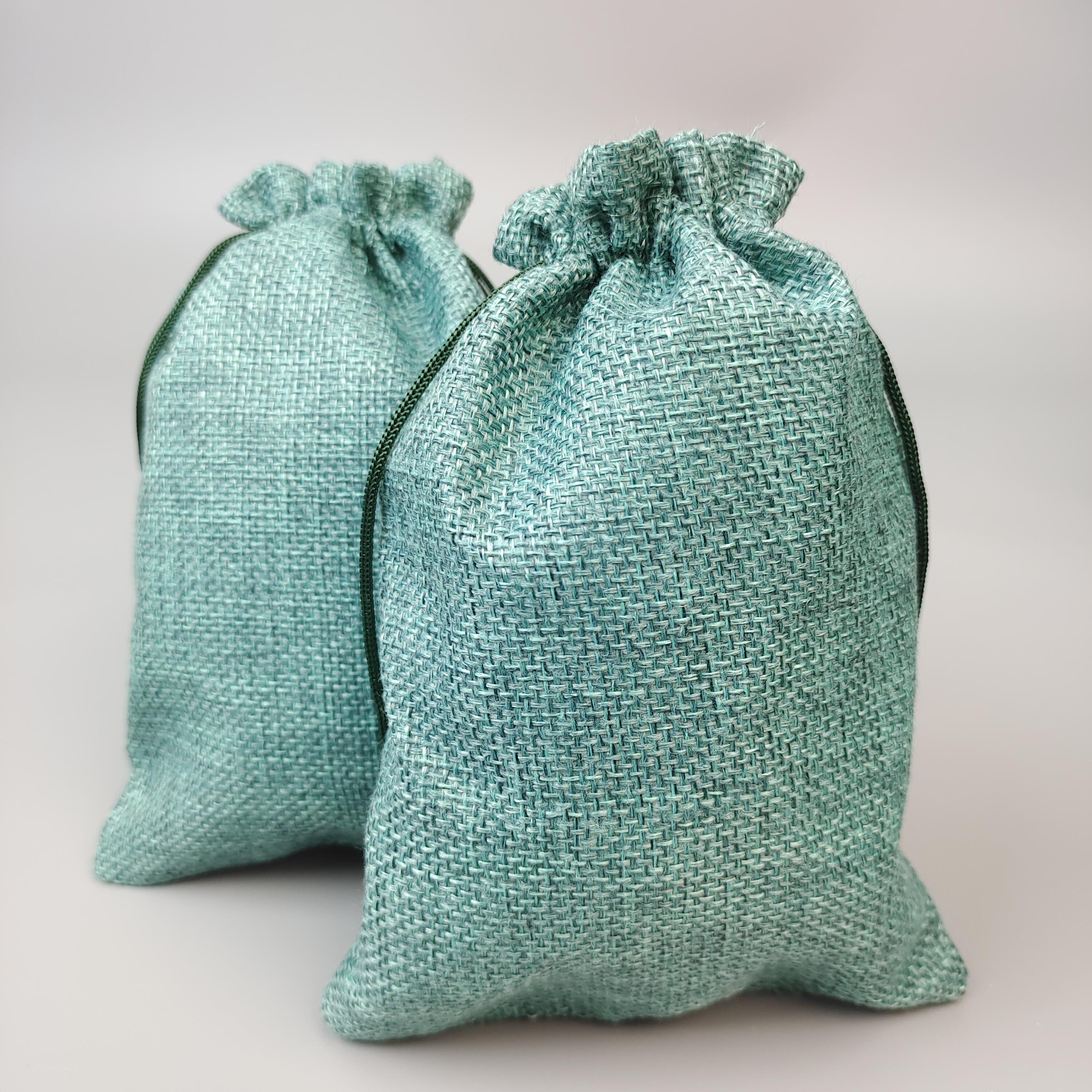 custom logo printed cotton drawstring pouch - view 3