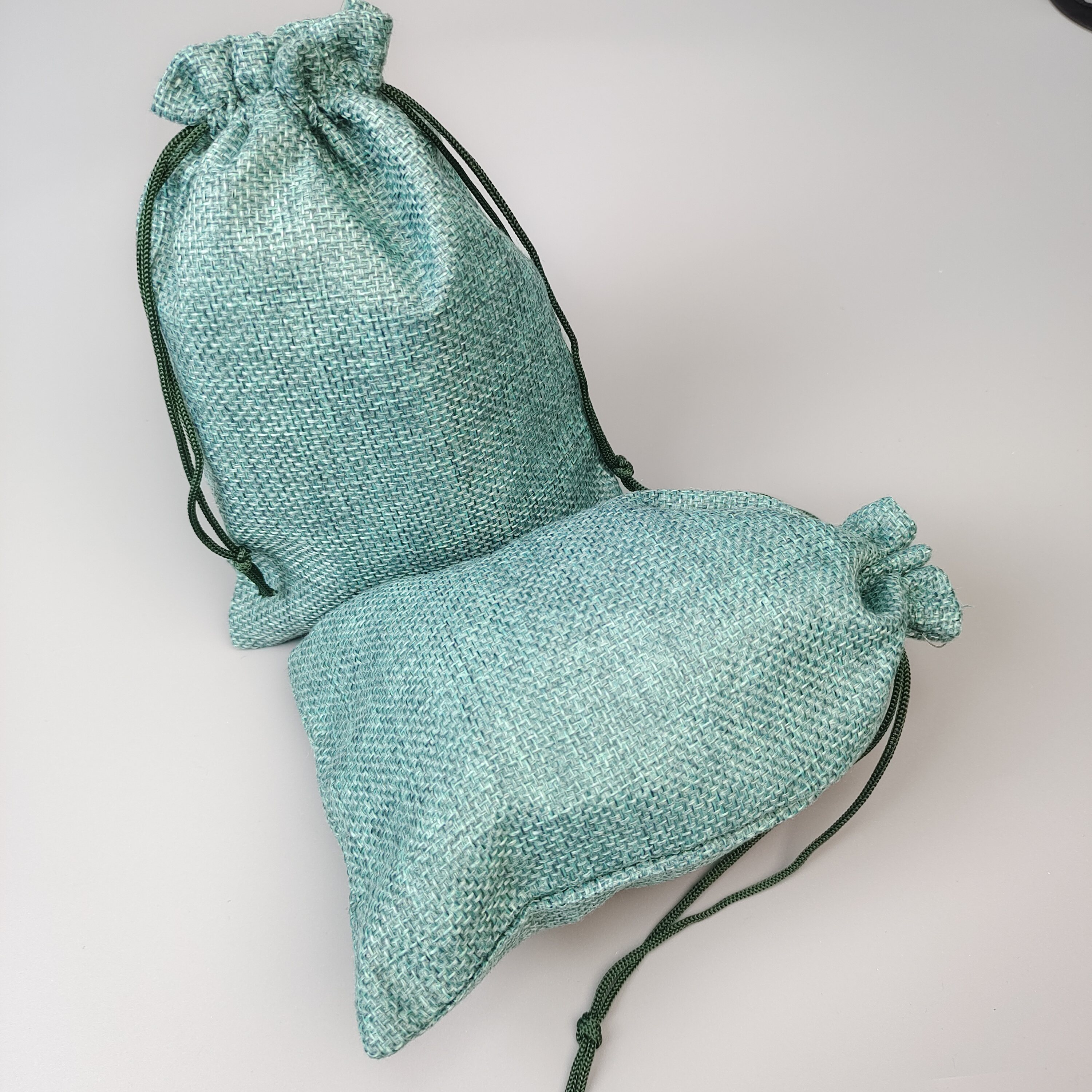 custom logo printed cotton drawstring pouch - view 4