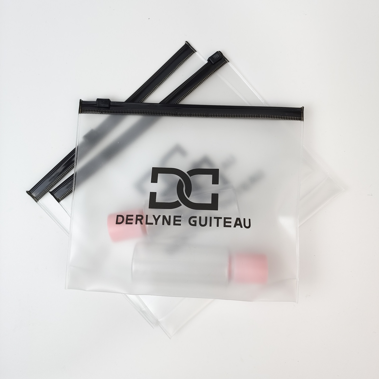Frosted Bottom-Gusset PVC Zipper Bag view 2
