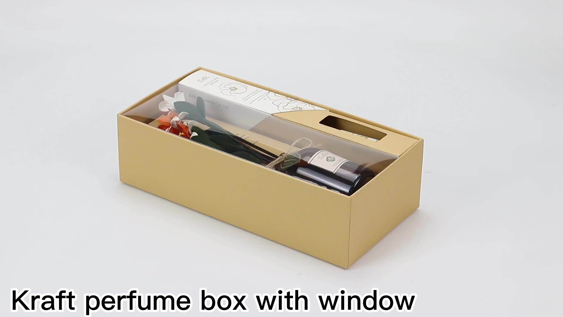 Kraft Window Perfume Rigid Box view 1