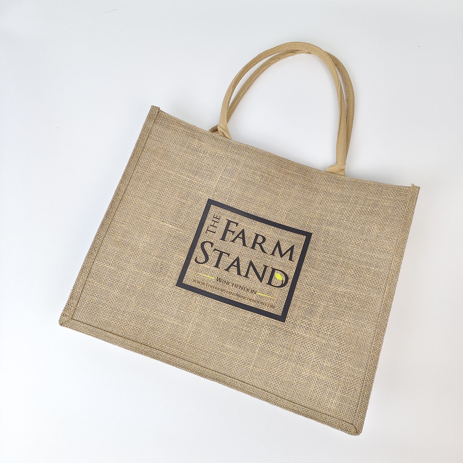 Large Jute Tote Bag view 2
