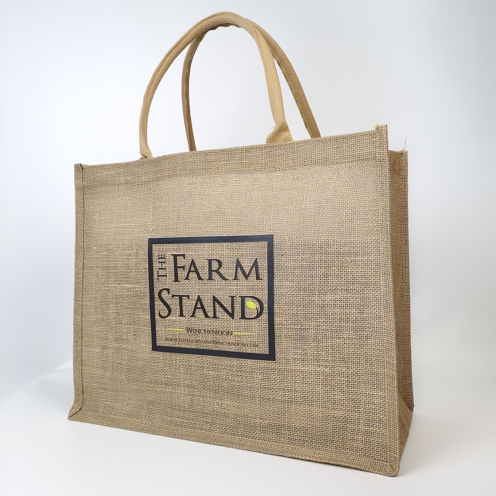 Large Jute Tote Bag view 4