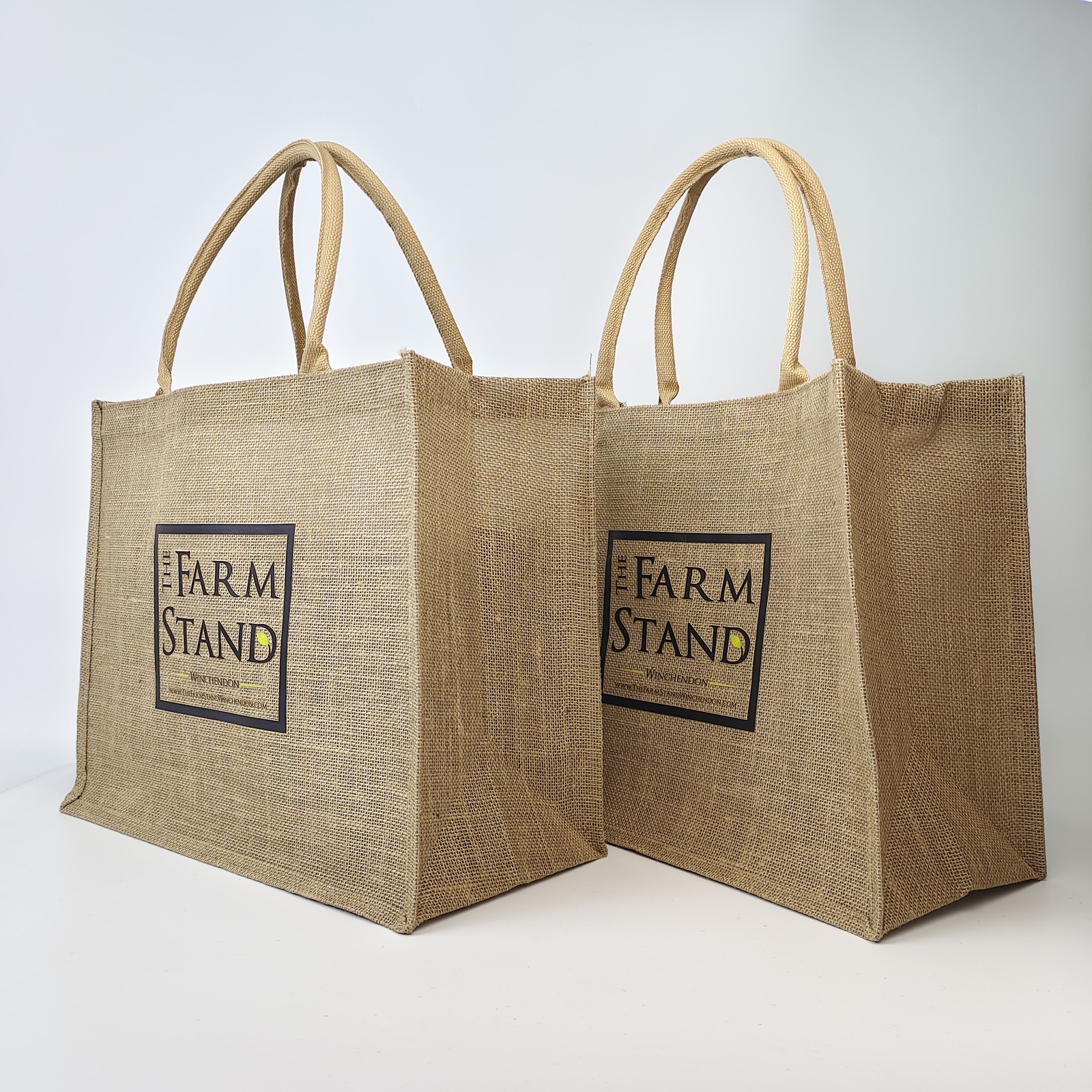 Large Jute Tote Bag view 5