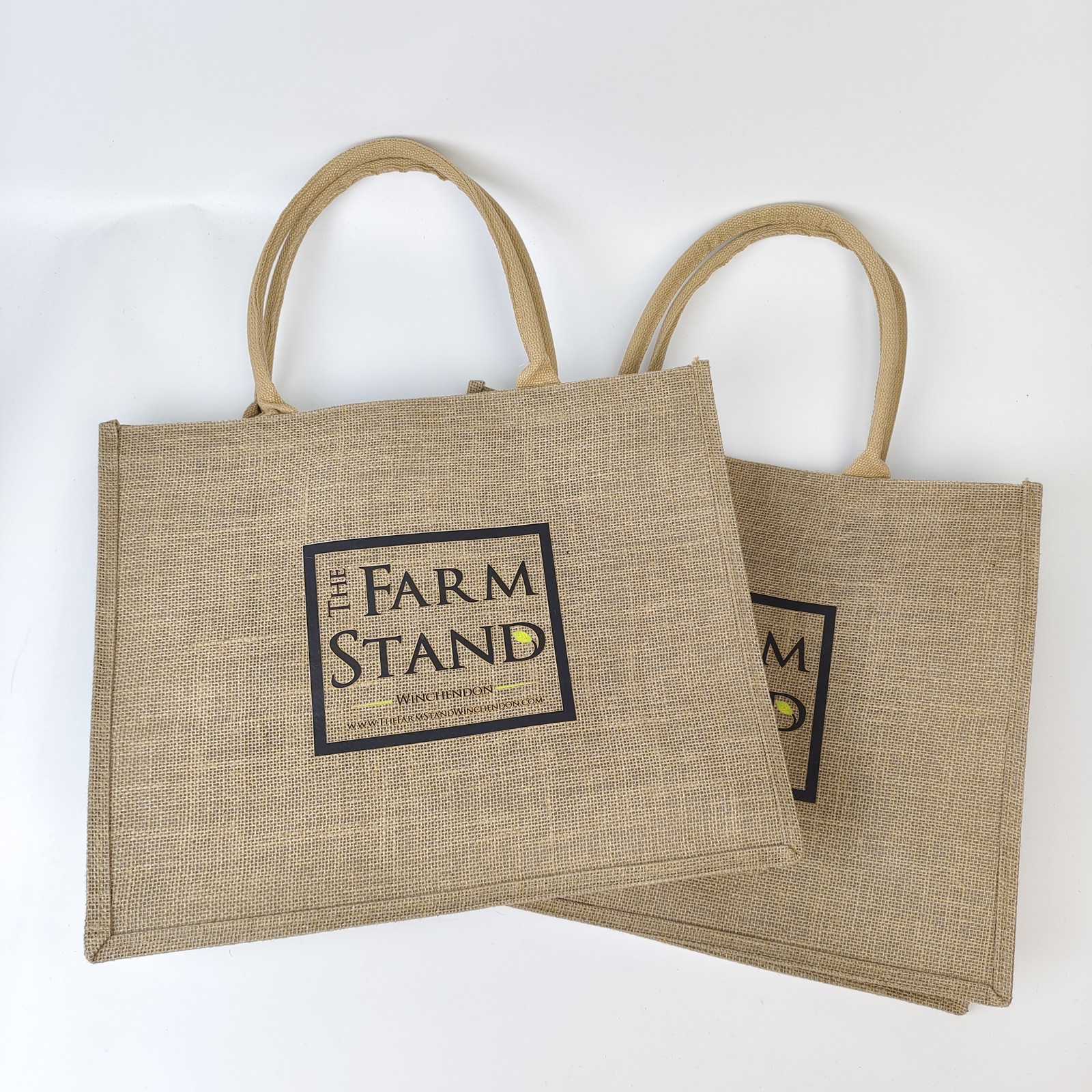 Large Jute Tote Bag view 6