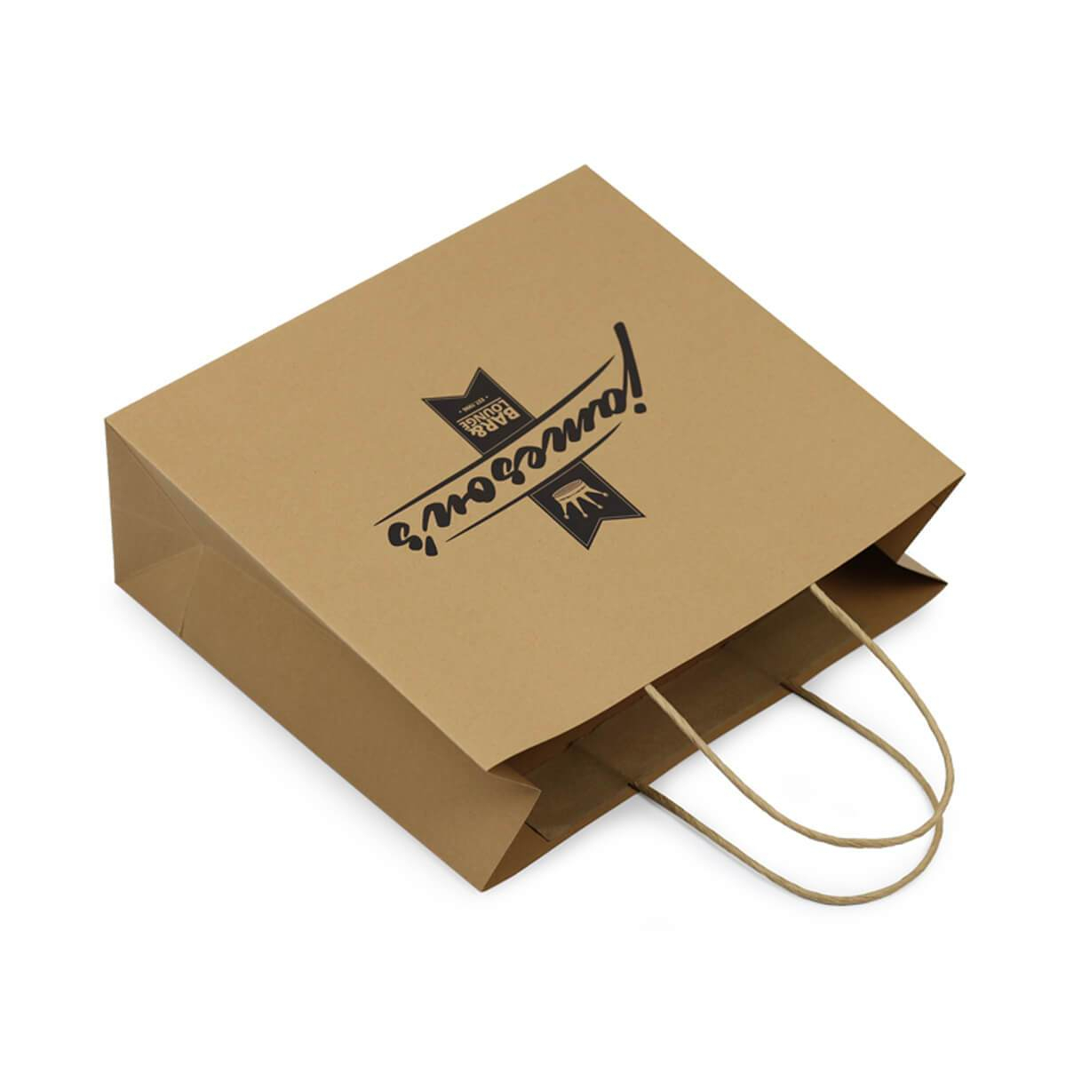 Natural Kraft Paper Bag with Handles view 4