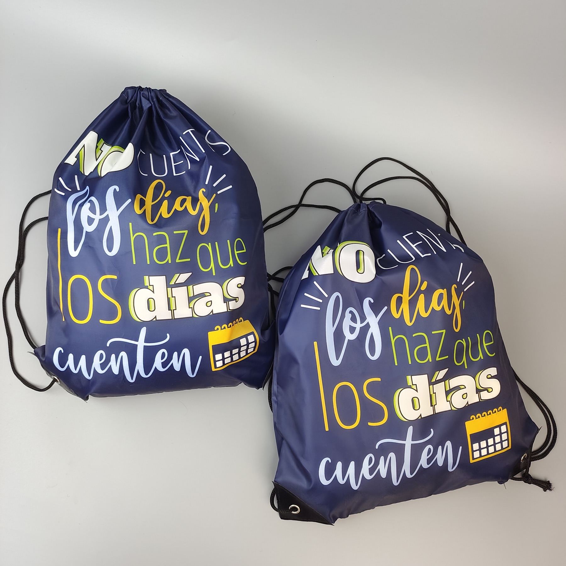 Navy Sublimation Printed Polyester Backpack