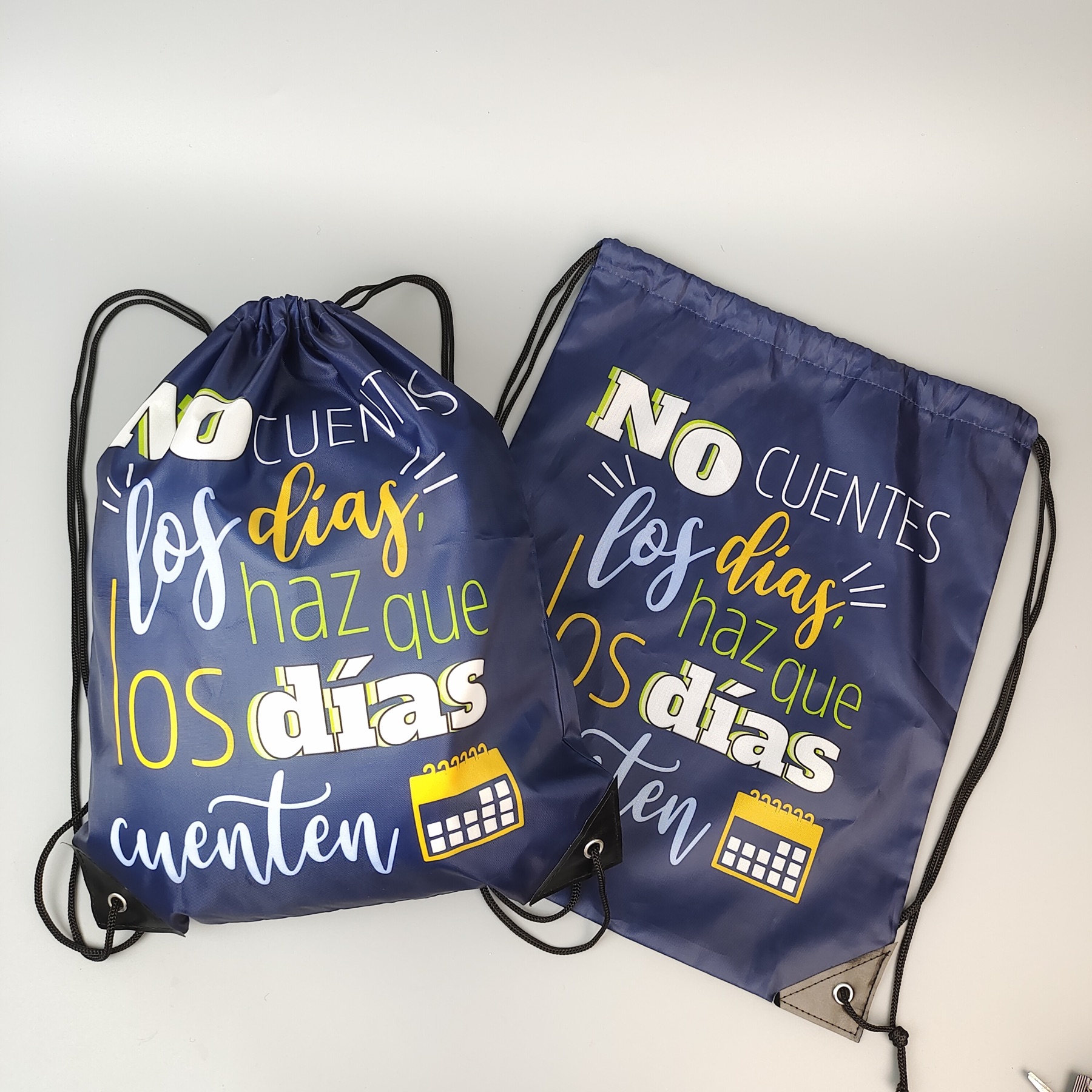 Navy Sublimation Printed Polyester Backpack view 3