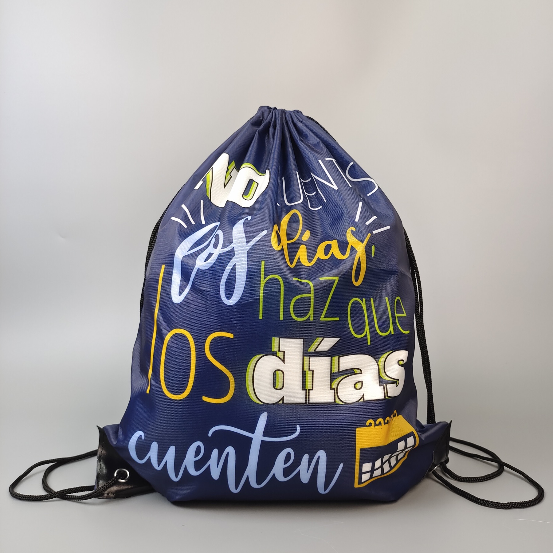 Navy Sublimation Printed Polyester Backpack view 5