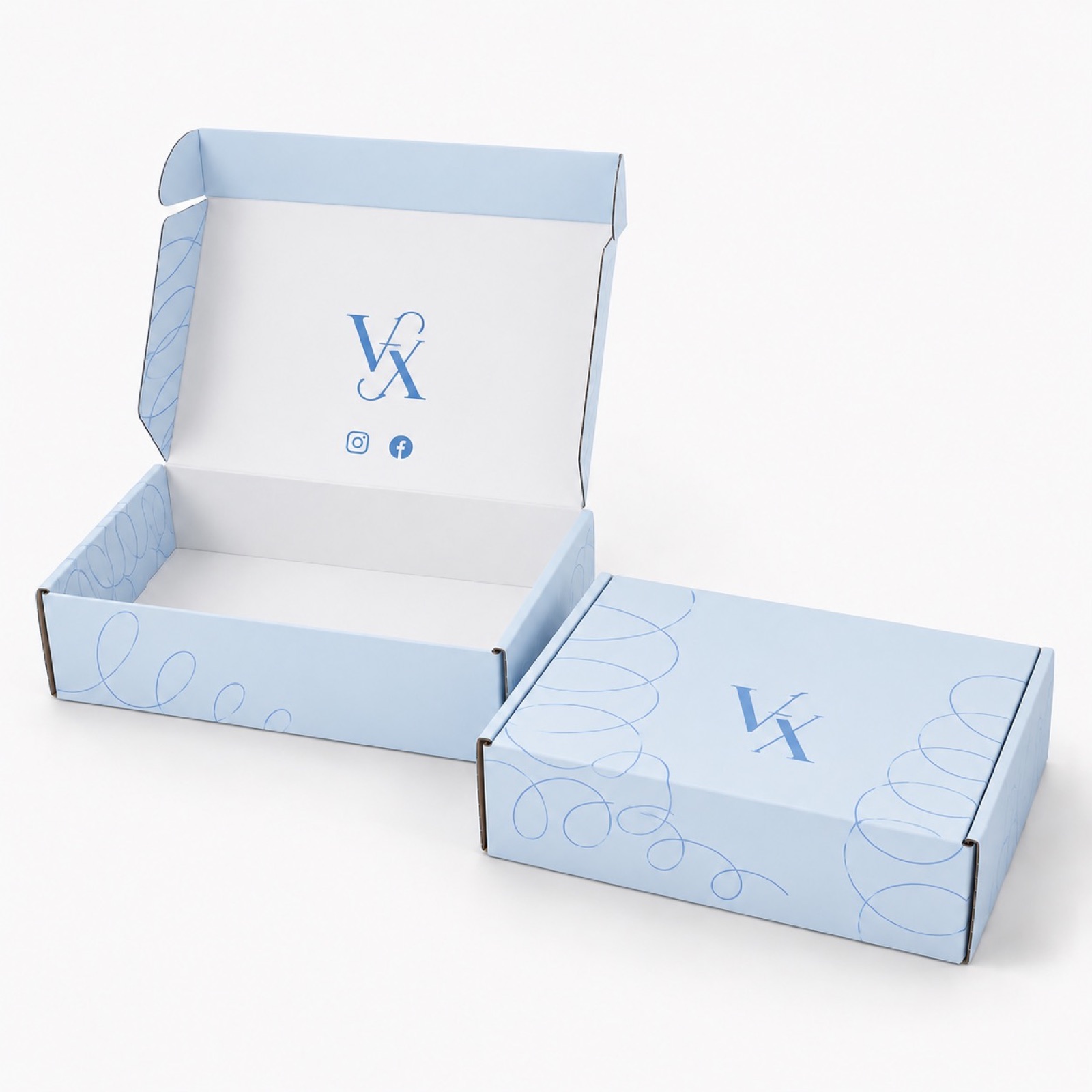 Pastel Printed Mailer Box Collection