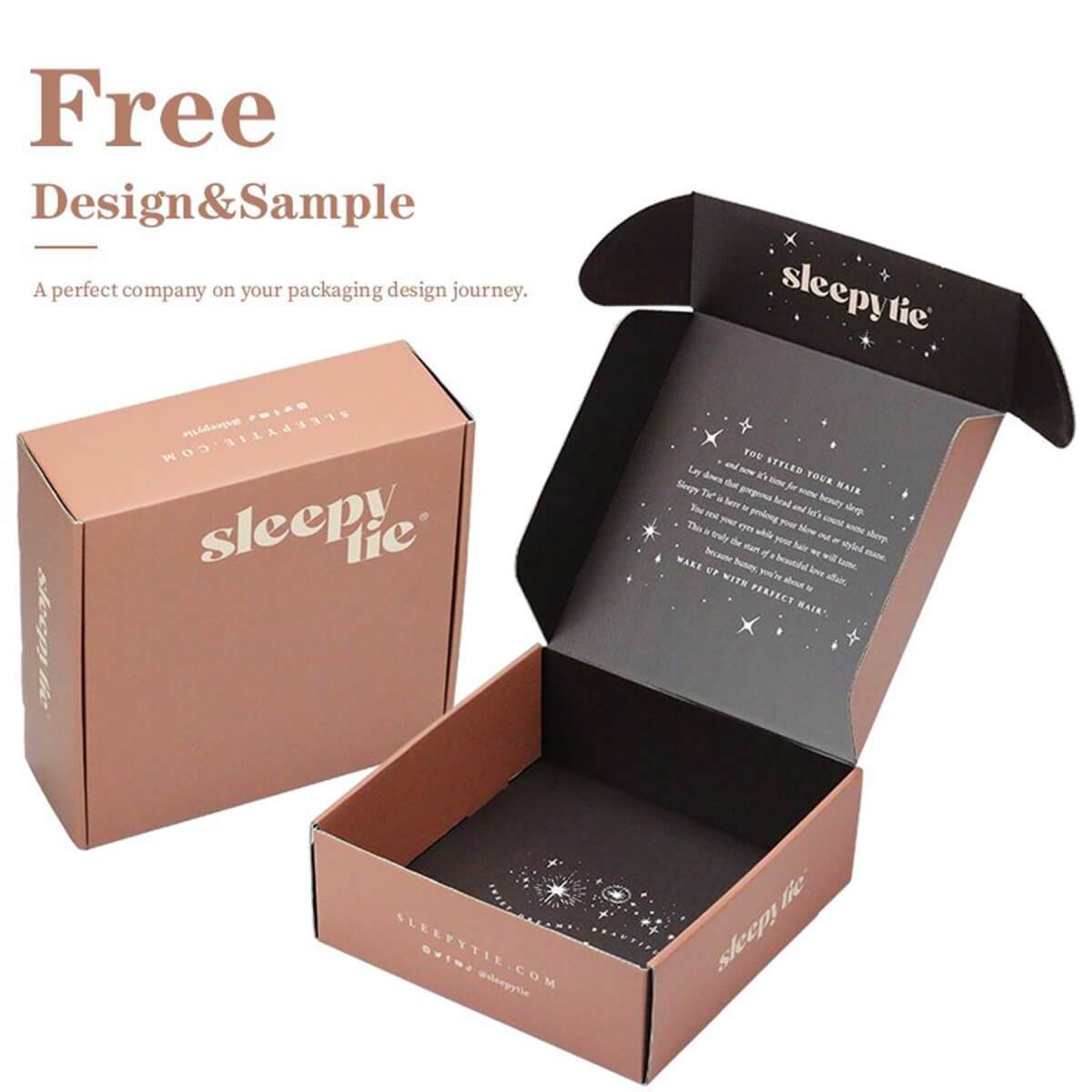 Pink Artwork Corrugated Mailer Box view 5