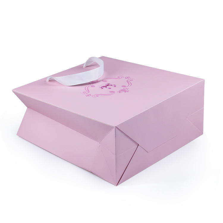 Pink Baby Clothes Paper Bag view 3