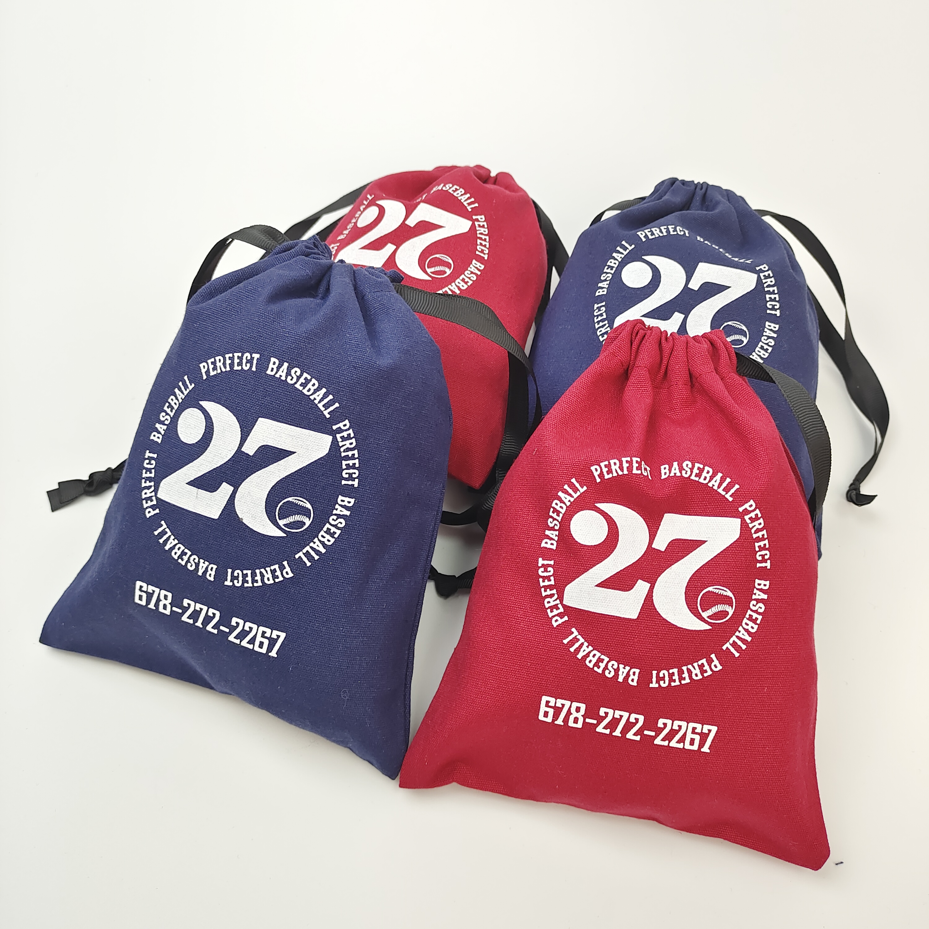 plain natural cotton drawstring pouch for small gifts - view 2