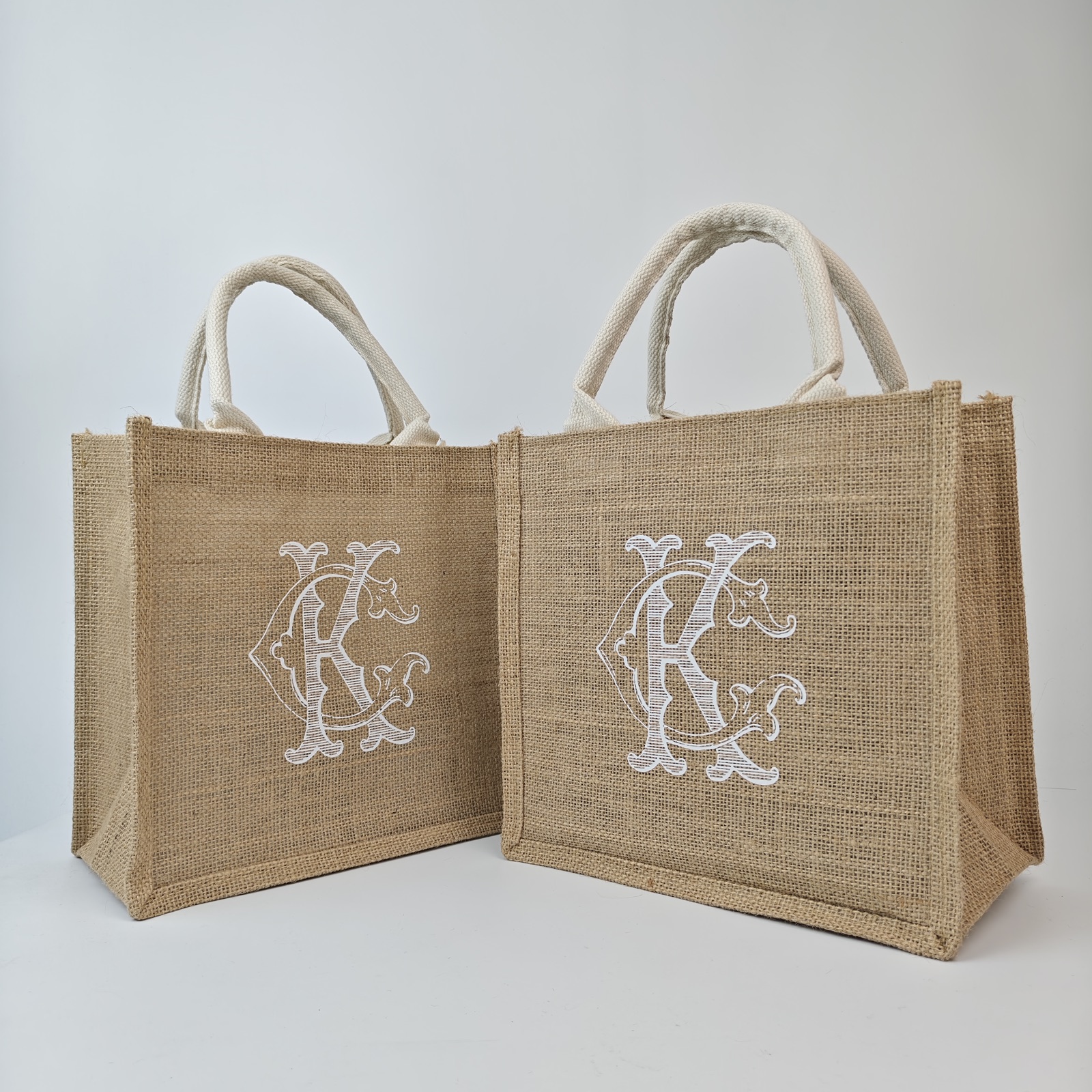 Small Printed Jute Bag view 4