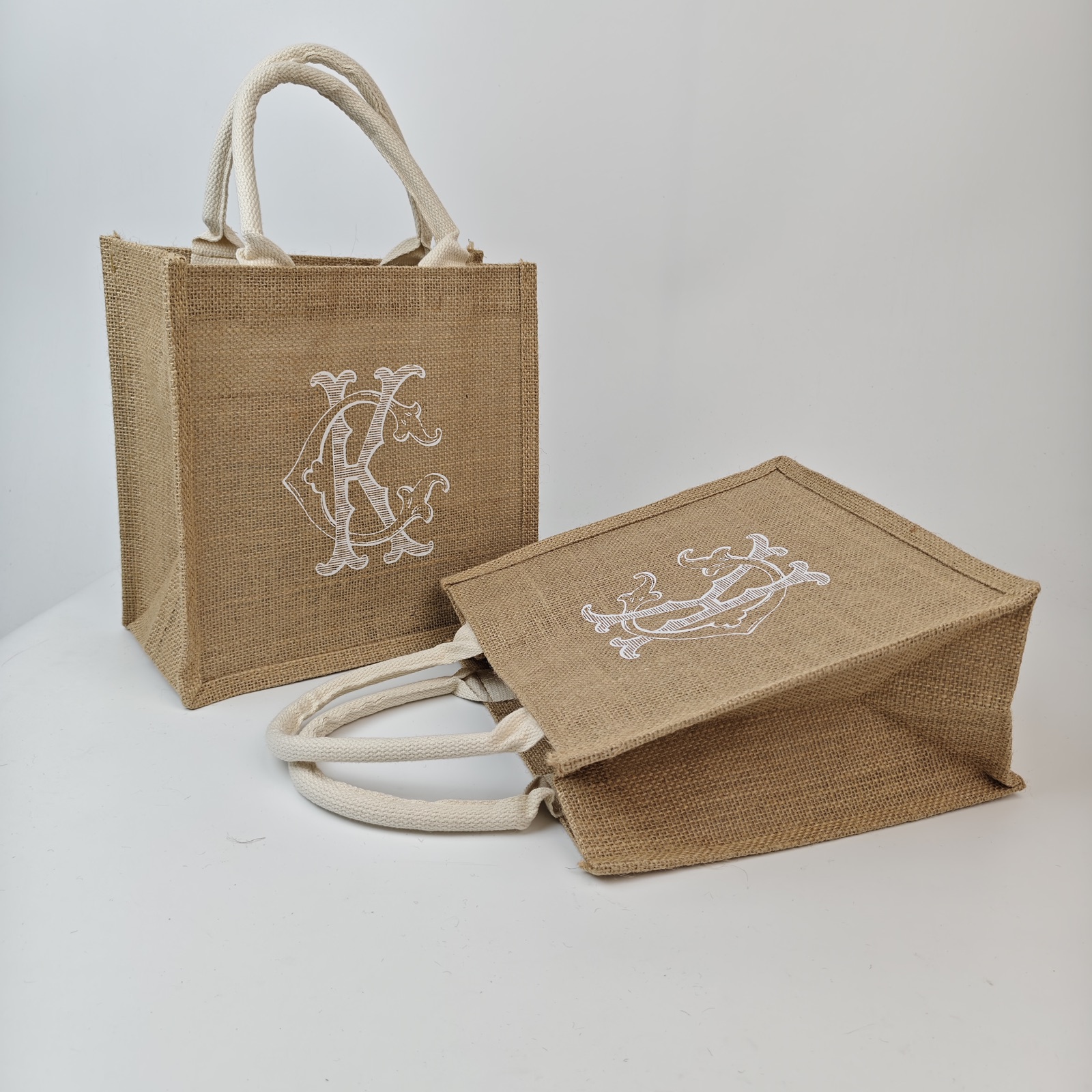Small Printed Jute Bag view 5