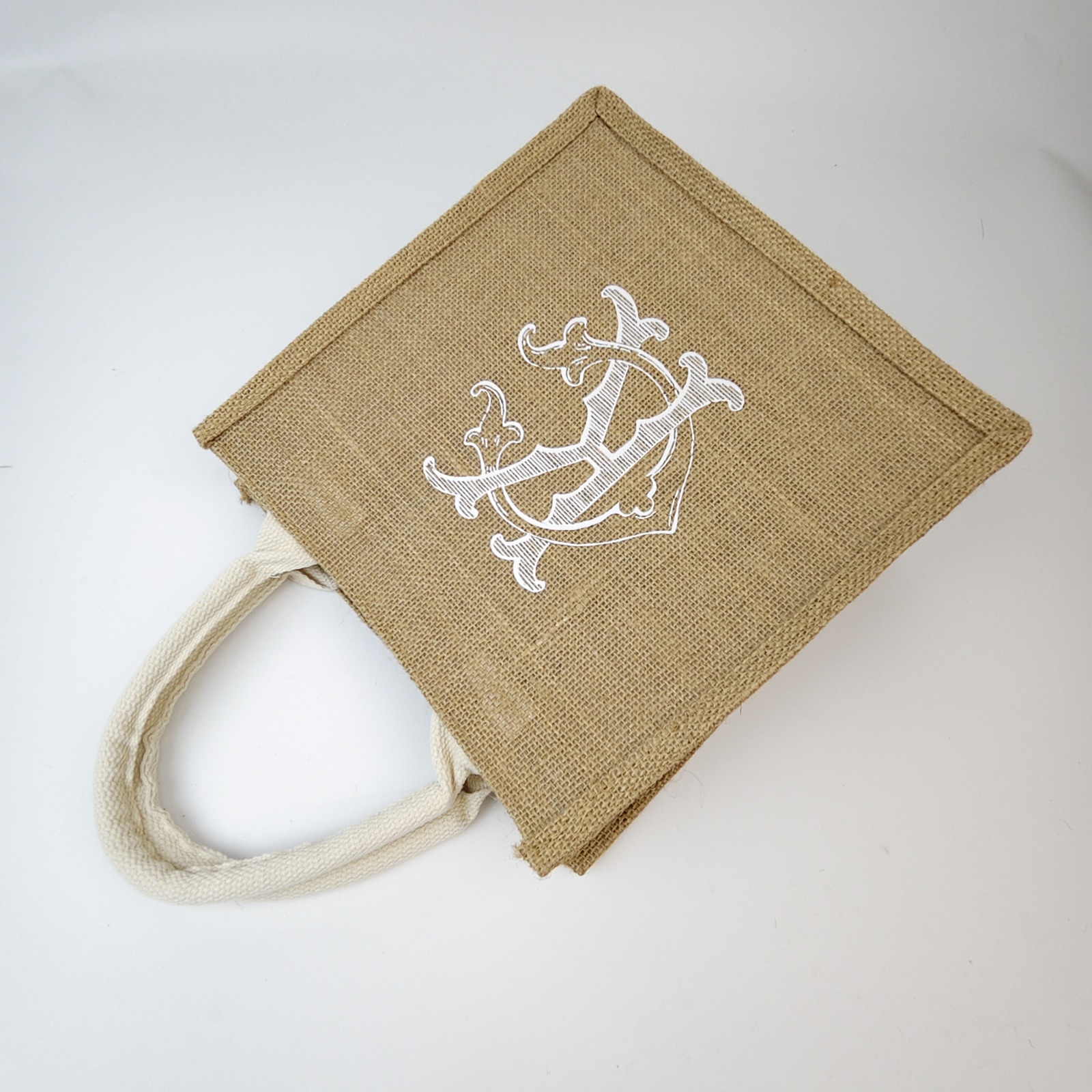 Small Printed Jute Bag view 6