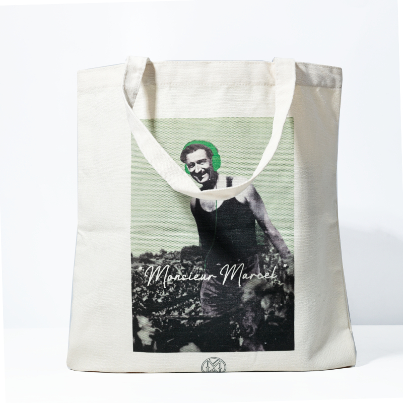 Vintage Printed Canvas Tote Bag view 2