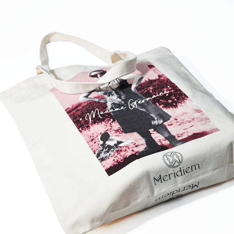 Vintage Printed Canvas Tote Bag view 4