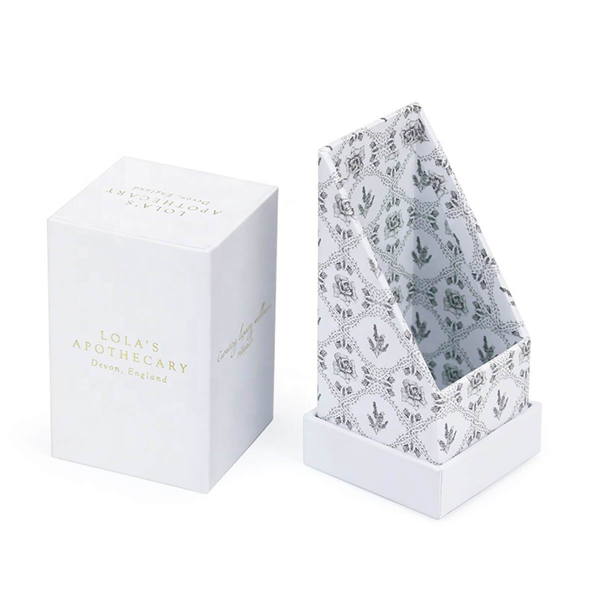 White Perfume Rigid Box with Insert view 4