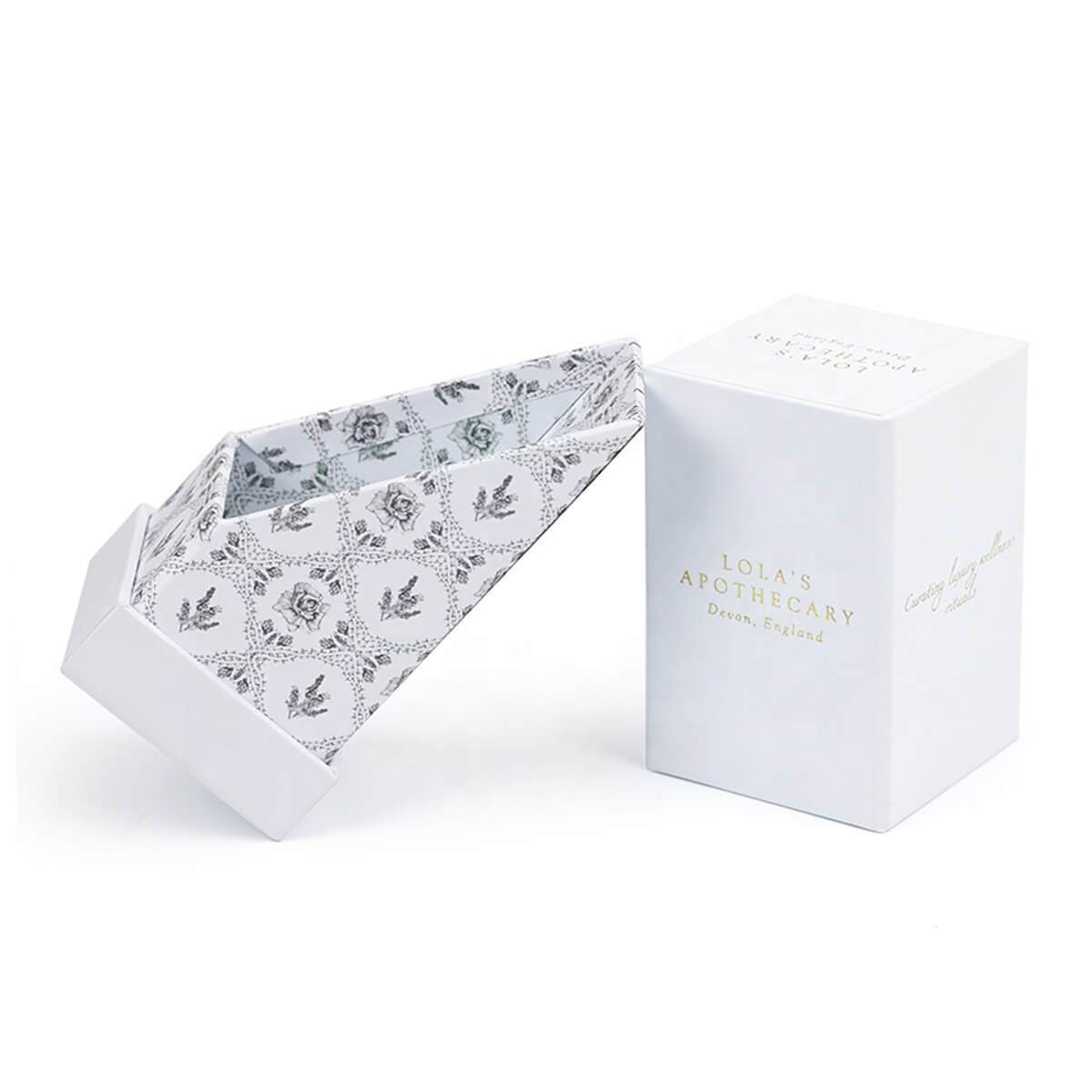 White Perfume Rigid Box with Insert view 5